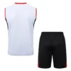 AC Milan 2025/26 White Sleeveless Shorts - Back View | KFCOOL