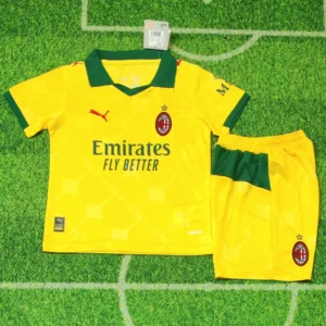 AC Milan 2025/26 Third Kids Kit Fan Version - Front View | KFCOOL