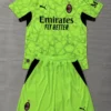 AC Milan 2026/27 Goalkeeper Kids Kit Fan Version - Front View | KFCOOL