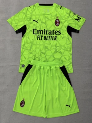 AC Milan 2026/27 Goalkeeper Kids Kit Fan Version - Front View | KFCOOL