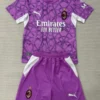 AC Milan 2026/27 Goalkeeper Purple Kids Kit Fan Version - Front View | KFCOOL