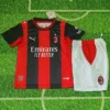 AC Milan 2026/27 Home Kids Kit Fan Version - Front View - KFCool – Football Jerseys & Soccer Kits Store AC Milan 2026/27 Home Kids Kit Fan Version - Front View | KFCOOL
