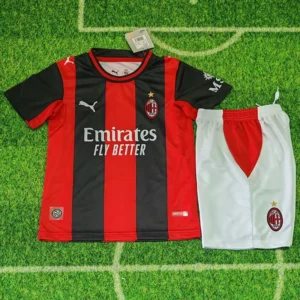AC Milan 2026/27 Home Kids Kit Fan Version - Front View | KFCOOL