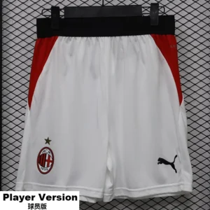 AC Milan 2026/27 Home White Shorts Player Version - Front View AC Milan 2026/27 Home White Shorts Player Version - Front View | KFCOOL