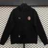 AC Milan 2026/27 Black Hoody - Front View | KFCOOL