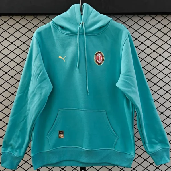 AC Milan 2026/27 Green Hoody - Front View | KFCOOL