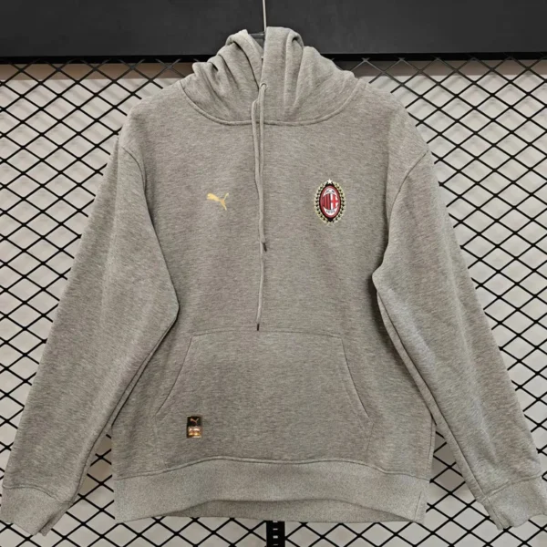 AC Milan 2026/27 Grey Hoody - Front View AC Milan 2026/27 Grey Hoody - Front View | KFCOOL