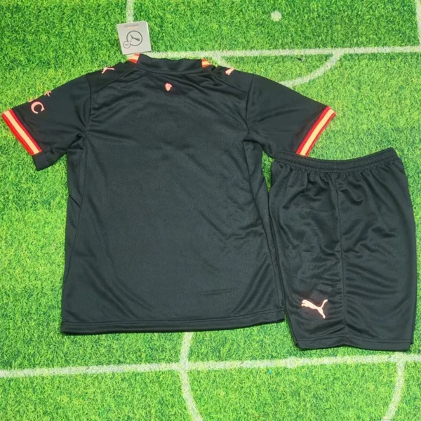AC Milan 2026/27 Third Kids Kit Fan Version - Back View - KFCool – Football Jerseys & Soccer Kits Store AC Milan 2026/27 Third Kids Kit Fan Version - Back View | KFCOOL