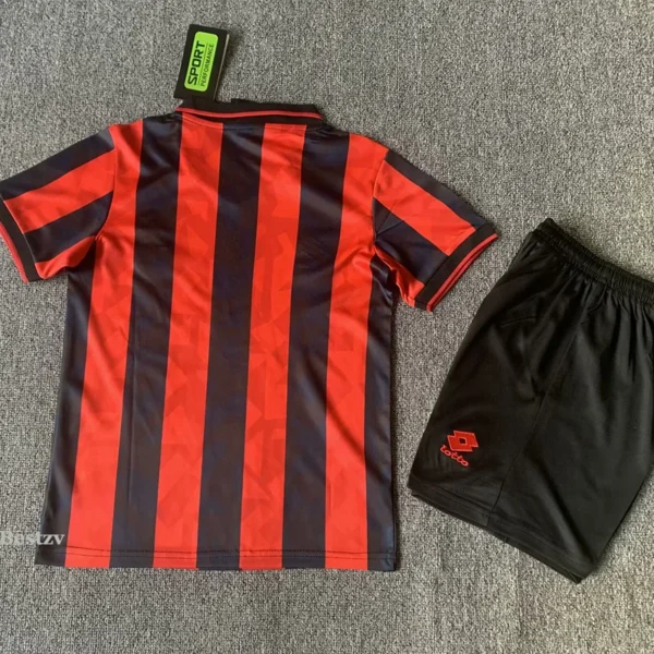 AC Milan 1993/94 Retro Home Kids Kit Fan Version - Back View | KFCOOL