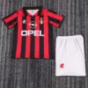 AC Milan 1996/97 Retro Home Kids Kit Fan Version - Front View | KFCOOL