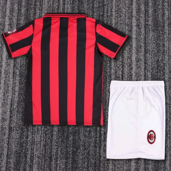 AC Milan 1996/97 Retro Home Kids Kit Fan Version - Back View | KFCOOL
