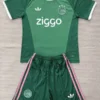 Ajax 2026/27 Goalkeeper Green Kids Kit Fan Version - Front View Ajax 2026/27 Goalkeeper Green Kids Kit Fan Version - Front View | KFCOOL