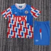 Ajax 1988/90 Retro Away Kids Kit Fan Version - Front View | KFCOOL