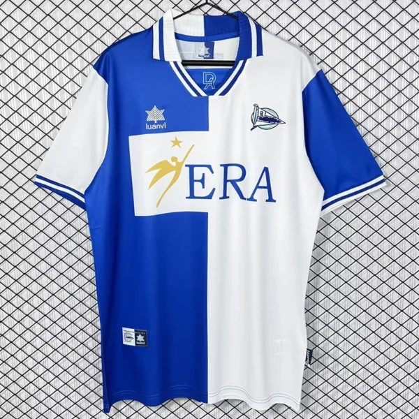 Alaves 1999/00 Retro Home Jersey Fan Version - Front View Alaves 1999/00 Retro Home Jersey Fan Version - Front View | KFCOOL