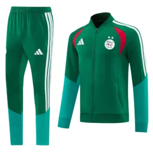 Algeria 2026/27 Green Jacket Tracksuit - Front View | KFCOOL