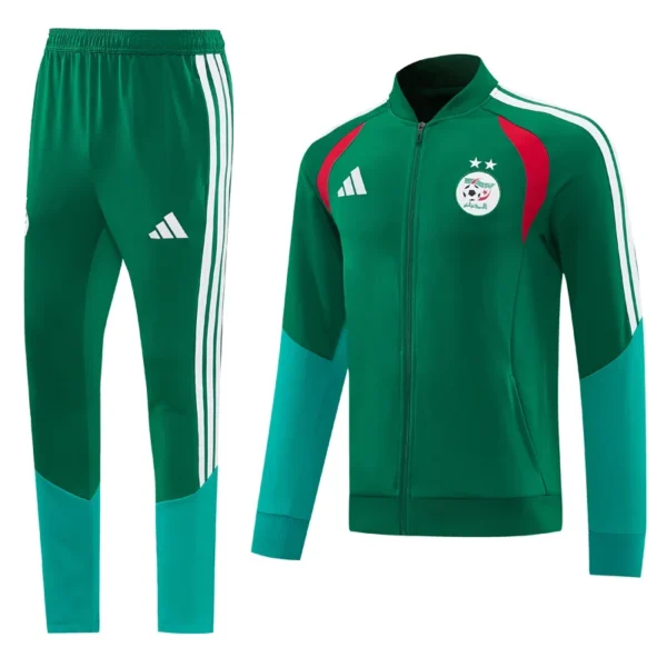Algeria 2026/27 Green Jacket Tracksuit - Front View - KFCool – Football Jerseys & Soccer Kits Store Algeria 2026/27 Green Jacket Tracksuit - Front View | KFCOOL