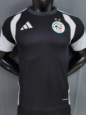 Algeria 2026/27 Black White Training Shirt Player Version - Front View Algeria 2026/27 Black White Training Shirt Player Version - Front View | KFCOOL