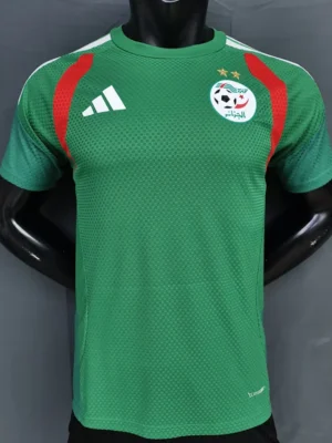 Algeria 2026/27 Green Red Training Shirt Player Version - Front View Algeria 2026/27 Green Red Training Shirt Player Version - Front View | KFCOOL