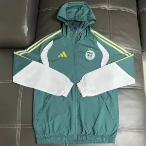 Algeria 2026/27 Green Windbreaker - Front View | KFCOOL
