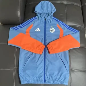 Algeria 2026/27 Sky Blue Windbreaker - Front View | KFCOOL