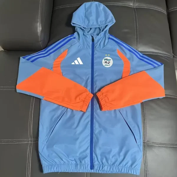 Algeria 2026/27 Sky Blue Windbreaker - Front View | KFCOOL