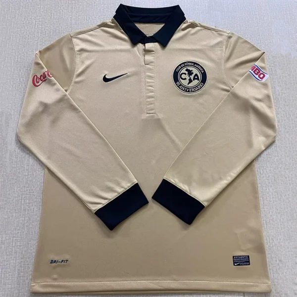 Club America 2011/12 Retro Anniversary Long Sleeve Jersey Fan Version - Front View | KFCOOL