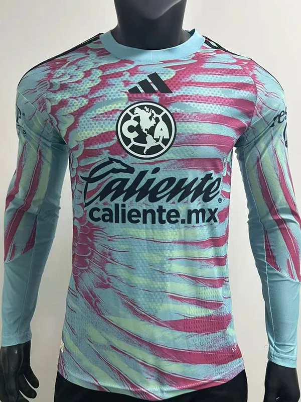 Club America 2026/27 Goalkeeper Long Sleeve Jersey Player Version - Front View | KFCOOL
