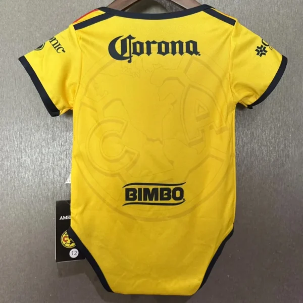 Club America 2026/27 Home Baby Bodysuit - Back View Club America 2026/27 Home Baby Bodysuit - Back View | KFCOOL
