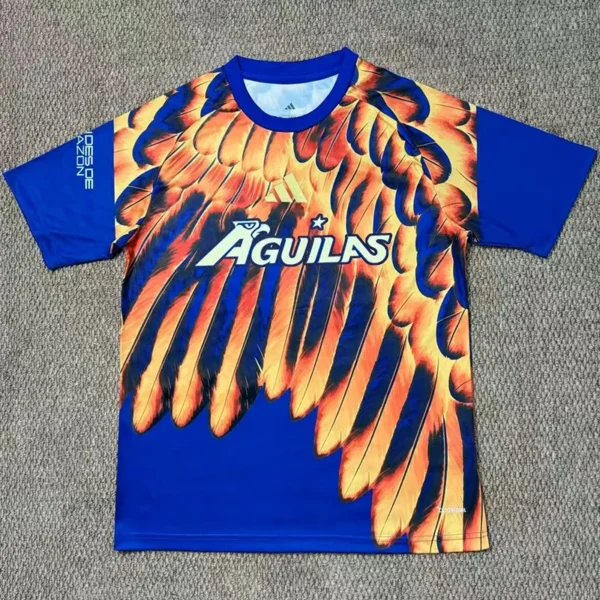 Club America 2026/27 Red Blue Training Shirt - Front View | KFCOOL