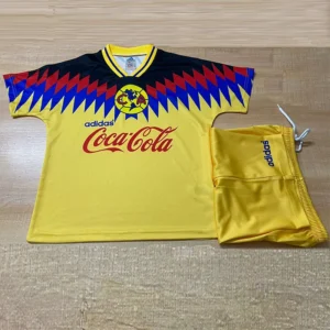 Club America 1995/96 Retro Home Kids Kit Fan Version - Front View Club America 1995/96 Retro Home Kids Kit Fan Version - Front View | KFCOOL