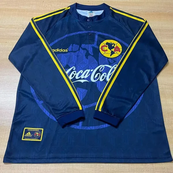 Club America 1998/99 Retro Away Long Sleeve Jersey Fan Version - Front View | KFCOOL