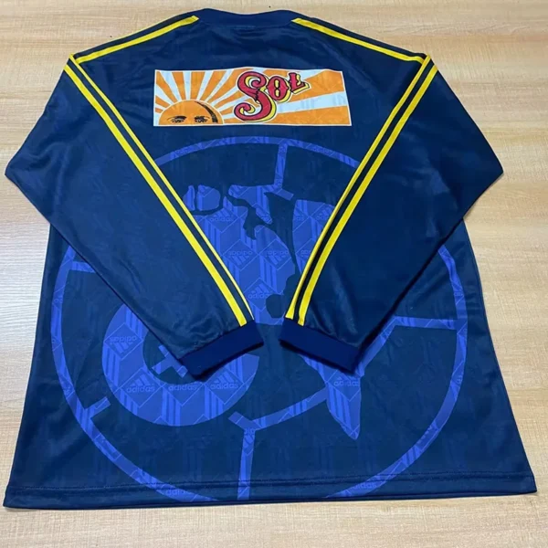 Club America 1998/99 Retro Away Long Sleeve Jersey Fan Version - Back View | KFCOOL