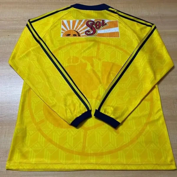Club America 1998/99 Retro Home Long Sleeve Jersey Fan Version - Back View | KFCOOL