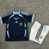 Argentina 2006/07 Retro Away Kids Kit Fan Version - Front View - KFCool – Football Jerseys & Soccer Kits Store Argentina 2006/07 Retro Away Kids Kit Fan Version - Front View | KFCOOL