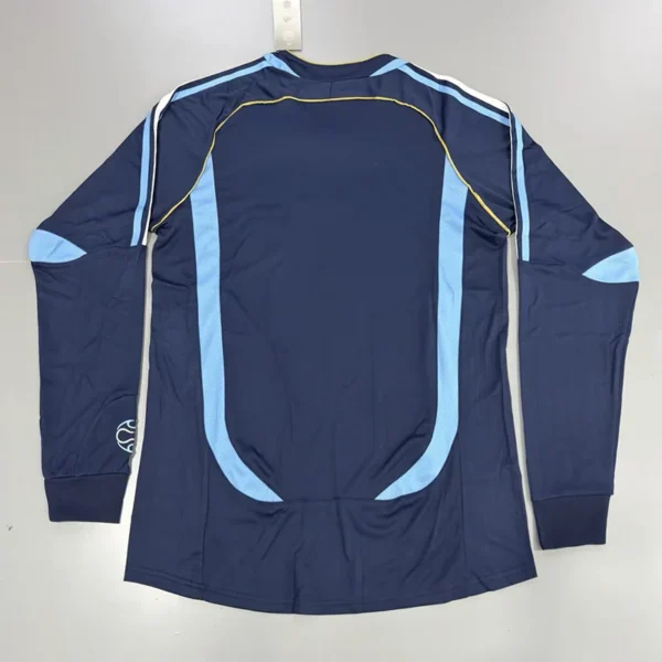 Argentina 2006/07 Retro Away Long Sleeve Jersey Fan Version - Back View | KFCOOL