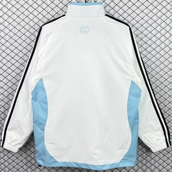 Argentina 2006/07 Retro White Blue Windbreaker - Back View | KFCOOL