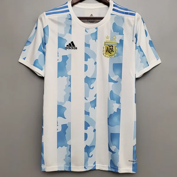 Argentina 2020/21 Home Jersey Fan Version - Front View Argentina 2020/21 Home Jersey Fan Version - Front View | KFCOOL