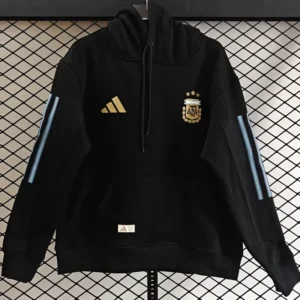 Argentina 2025/26 Black Hoody - Front View Argentina 2025/26 Black Hoody - Front View | KFCOOL