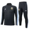 Argentina 2025/26 Grey Half Pull Tracksuit - Front View | KFCOOL
