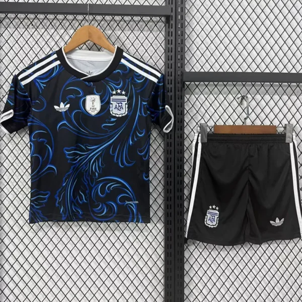 Argentina 2026/27 Away Kids Kit Fan Version - Front View - KFCool – Football Jerseys & Soccer Kits Store Argentina 2026/27 Away Kids Kit Fan Version - Front View | KFCOOL