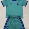 Argentina 2026/27 Goalkeeper Green Kids Kit Fan Version - Front View | KFCOOL