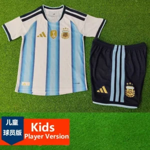 Argentina 2026/27 Home Kids Kit Player Version - Front View Argentina 2026/27 Home Kids Kit Player Version - Front View | KFCOOL