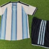 Argentina 2026/27 Home Kids Kit Player Version - Back View - KFCool – Football Jerseys & Soccer Kits Store Argentina 2026/27 Home Kids Kit Player Version - Back View | KFCOOL