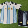 Argentina 2026/27 Home Kids Kit Player Version - Detail View 3 - KFCool – Football Jerseys & Soccer Kits Store Argentina 2026/27 Home Kids Kit Player Version - Detail View 3 | KFCOOL