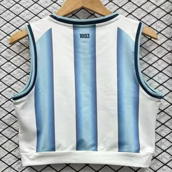 Argentina 2026/27 Home Sleeveless Women Yoga Vest - Back View | KFCOOL