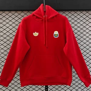 Argentina 2026/27 Red Hoody - Front View Argentina 2026/27 Red Hoody - Front View | KFCOOL