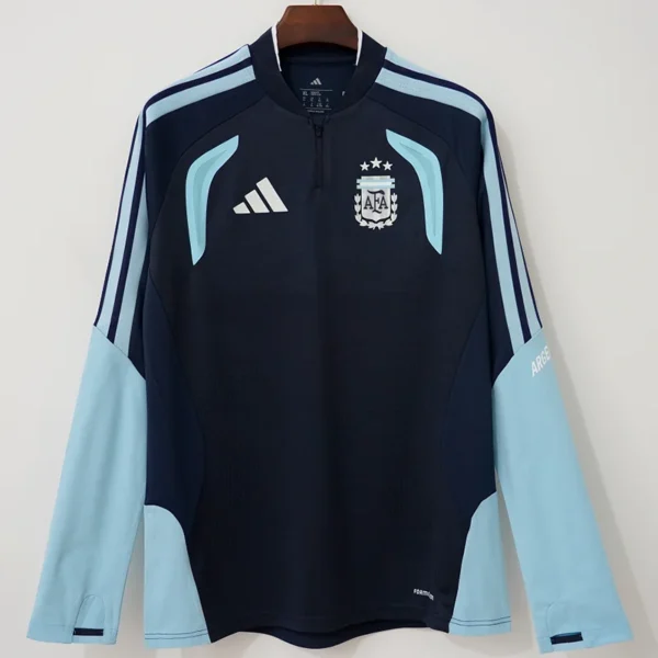 Argentina 2026/27 Half Pull Tracksuit - Front View - KFCool – Football Jerseys & Soccer Kits Store Argentina 2026/27 Half Pull Tracksuit - Front View | KFCOOL