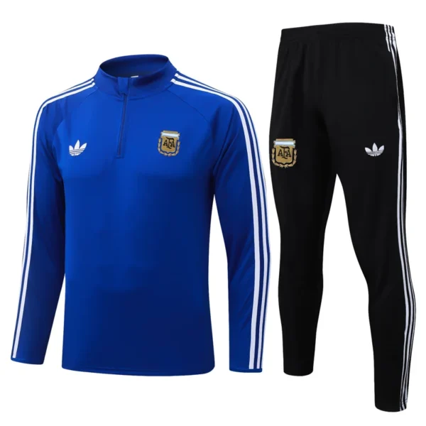 Argentina 2026/27 Blue Half Pull Tracksuit - Front View | KFCOOL