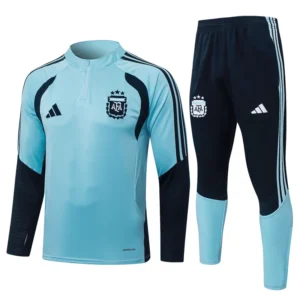 Argentina 2026/27 Sky Blue Half Pull Tracksuit - Front View Argentina 2026/27 Sky Blue Half Pull Tracksuit - Front View | KFCOOL