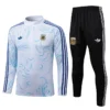 Argentina 2026/27 White Half Pull Tracksuit - Front View | KFCOOL